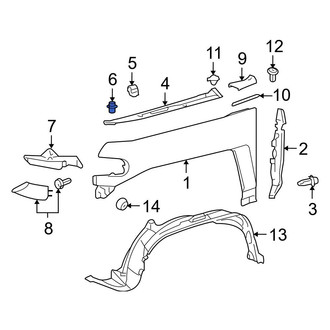 Toyota OE - Fender Clip