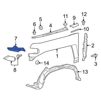 Toyota OE - Left Fender Bracket