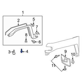 Toyota OE - Rear Bumper Cover Retainer