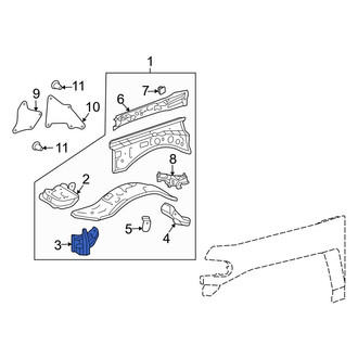 Toyota OE - Right Fender Apron Reinforcement