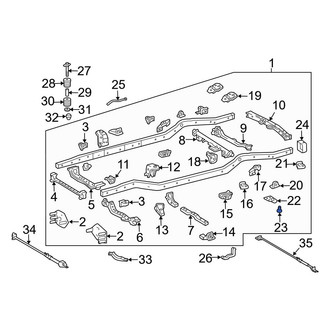 Toyota OE - Tie Down Hook Bolt