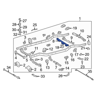 Toyota OE - Frame Crossmember
