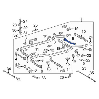 Toyota OE - Frame Crossmember
