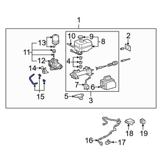 Toyota OE - Front Brake Hydraulic Hose