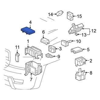 Toyota OE - Upper Fuse Box Cover