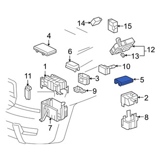 Toyota OE - Upper Fuse Box Cover