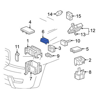 Toyota OE - Upper Fuse Box Cover