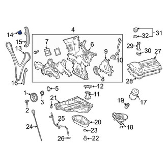 Toyota OE - Engine Timing Chain Tensioner