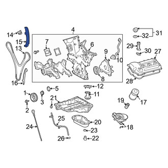 Toyota OE - Lower Engine Timing Chain Guide