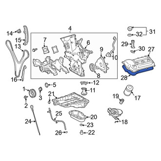 Toyota OE - Left Engine Valve Cover Gasket