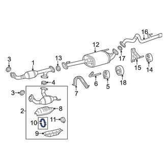 Toyota OE - Exhaust Tail Pipe Clamp