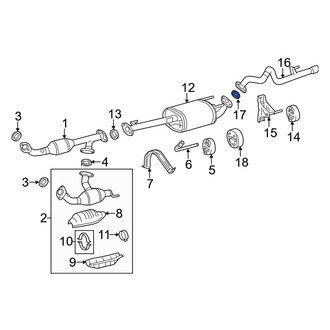 Toyota OE - Exhaust Muffler Gasket