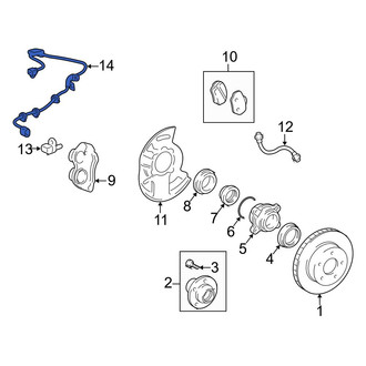 Toyota OE - Front Left ABS Wheel Speed Sensor Wiring Harness