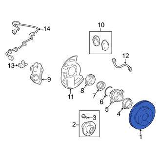 Toyota OE - Front Disc Brake Rotor