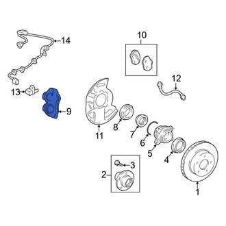 Toyota OE - Front Left Disc Brake Caliper