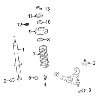 Toyota OE - Suspension Strut Mount Nut