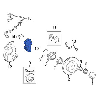 Toyota OE - Front Left Disc Brake Caliper