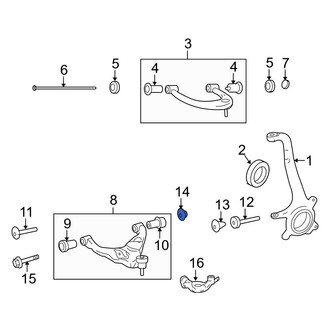 Toyota OE - Front Alignment Camber Adjusting Eccentric