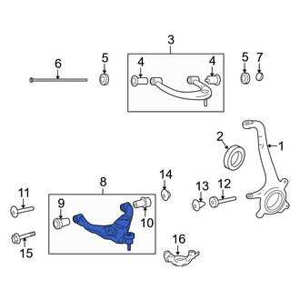 Toyota OE - Front Left Lower Suspension Control Arm
