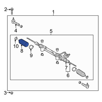 Toyota OE - Rack and Pinion Bellows