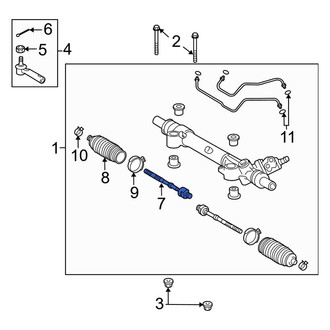 Toyota OE - Inner Steering Tie Rod End