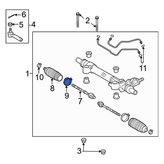 Toyota OE - Rack and Pinion Bellows Clamp