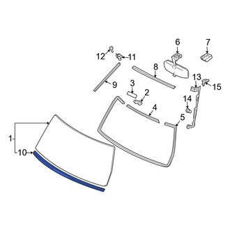 Toyota OE - Front Lower Windshield Molding