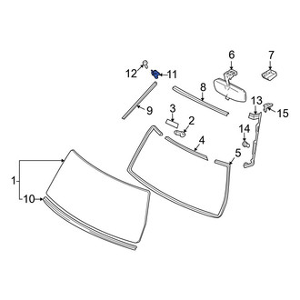 Toyota OE - Windshield Molding Clip
