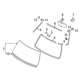 Toyota OE - Windshield Molding Clip