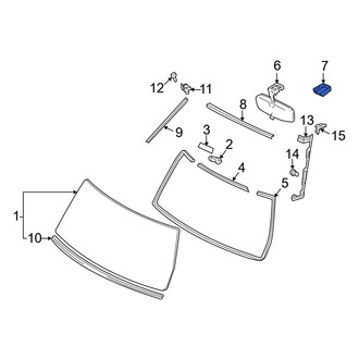 Toyota OE - Front Interior Rear View Mirror Cover