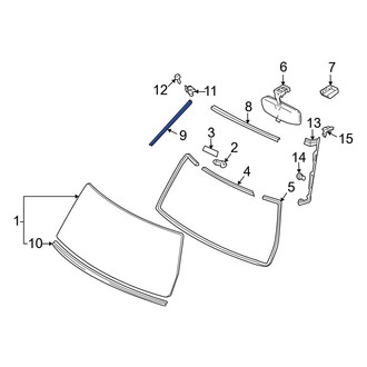 Toyota OE - Front Windshield Molding