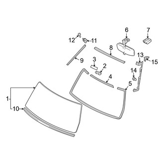 Toyota OE - Windshield - Glass