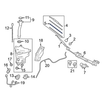 Toyota OE - Rear Wiper Blade Refill