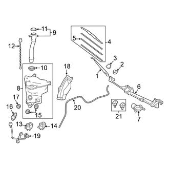 Toyota OE - Windshield - Wiper & Washer Components