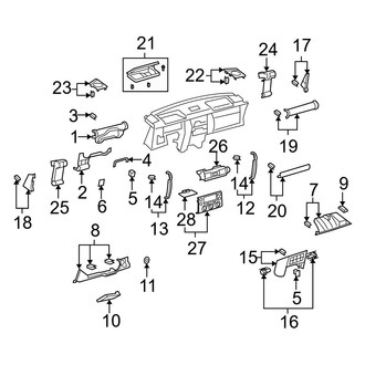 Toyota OE - Instrument Panel Components
