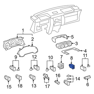 Toyota OE - Instrument Panel Dimmer Switch