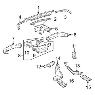 Toyota OE - Instrument Panel - Ducts
