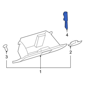 Toyota OE - Front Glove Box Door Bumper