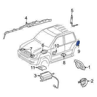 Toyota OE - Rear Air Bag Impact Sensor
