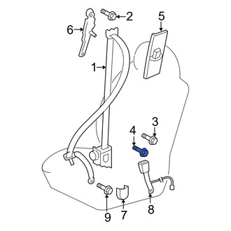 Toyota OE - Lower Seat Belt Lap and Shoulder Belt Bolt