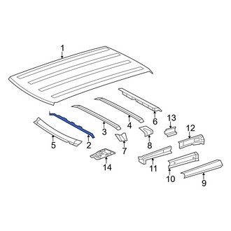 Toyota OE - Front Roof Bow