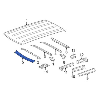 Toyota OE - Front Roof Header Panel