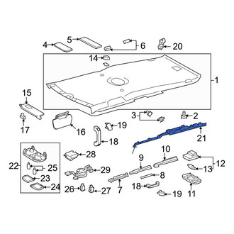 Toyota OE - Left Curtain Air Bag