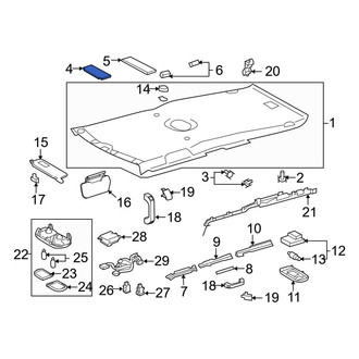 Toyota OE - Front Roof Insulator
