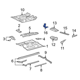 Toyota OE - Rear Floor Pan Heat Shield