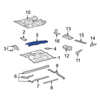 Toyota OE - Center Floor Pan Reinforcement