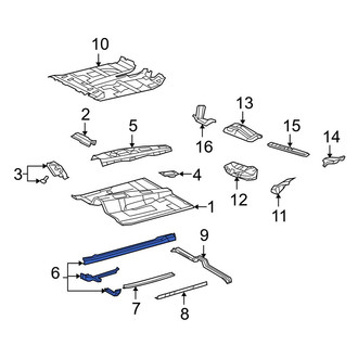Toyota OE - Front Left Floor Side Rail
