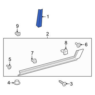 Toyota OE - Left Body A-Pillar Trim Panel Insert