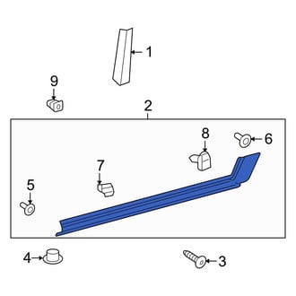 Toyota OE - Left Rocker Panel Guard