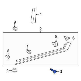 Toyota OE - Rocker Panel Molding Screw